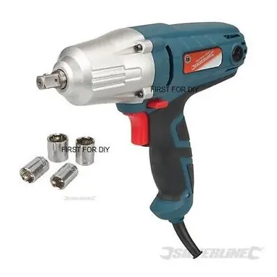 SILVERLINE IMPACT WRENCH 1/2" 400W ELECTRIC & SOCKETS 240V