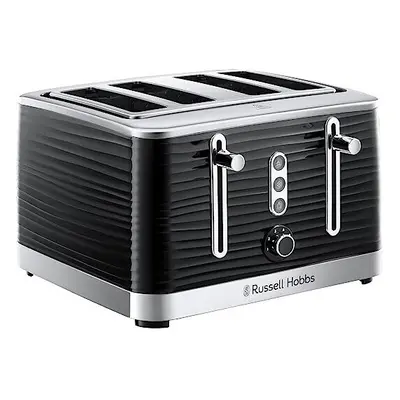 Russell Hobbs Inspire High Gloss Plastic Four Slice Toaster, Black