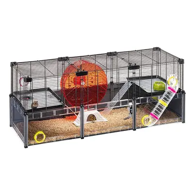 Ferplast MULTIPLA HAMSTER LARGE Hamster Cage - Customizable Multi-Level Design, Tunnel System, E