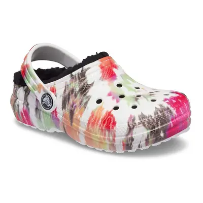 Crocs Kids' Classic Tie Dye Lined Clog | Kids' Slippers Blotched Tie