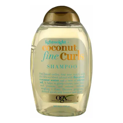 Ogx Shampoo Coconut Fine Curls Ounce (385ml) (Pack of 2)