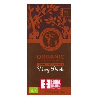 Equal Exchange ORG 71% Very Dark Choc 100g x12