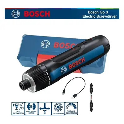 Bosch Go Electric Screwdriver Professional Cordless Screwdriver 7+1 Gear Torque Rechargeable Cor