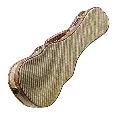 Soprano Ukulele Deluxe Case Gold Tweed