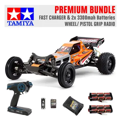 TAMIYA RC Racing Fighter DT-03 1:10 Premium Wheel Radio Bundle