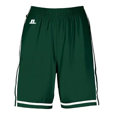 Russell 4B2VTX.DWI.XL Ladies Legacy Basketball Shorts, Dark Green & White - Extra Large