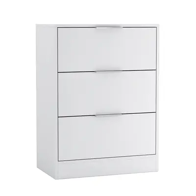 (60cm White) 60/80cm Chest of Drawers Compact Storage Bedside Cabinet Furniture