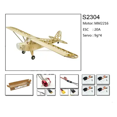 (KIT+Motor+ESC+Servo+Prop) 1200mm Wingspan Balsa Wood RC Airplane KIT/ KIT+Power Combo