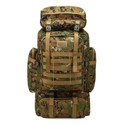 (Jungle digital) 80L Molle Tactical Bag Outdoor Traveling Camping Hiking Military Rucksacks Back