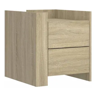 (sonoma oak) vidaXL Bedside Cabinet Nightstand Bed Side Table Engineered Wood