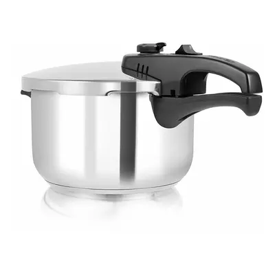 Tower T80245 Pressure Cooker with Steamer Basket, Stainless Steel, Litre