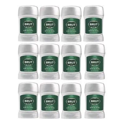 12 x 50ml Brut Men's Large Original Stick Anti-Perspirant Deodorant