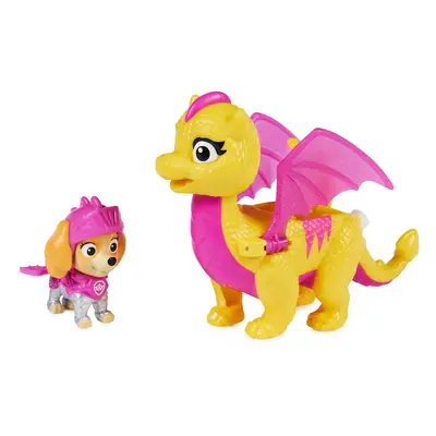 Paw Patrol Rescue Knights Skye and Dragon Scorch Action Figures Set