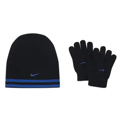 Nike Boys Reversible Beanie and Gloves Set (8/20 Dark Magnet Gray/Hea