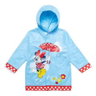 Disney Minnie Mouse Little Girls Button Down Raglan Waterproof Rain Ja