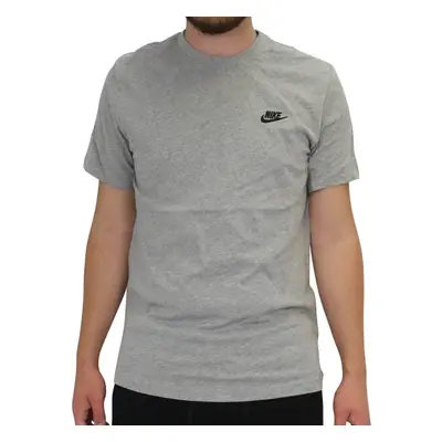 Nike Men's NSW Club Tee Dark Grey Heather/Black Medium-T