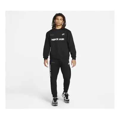 (S) Nike Air Mens Black Crewneck Sweatshirt Tracksuit