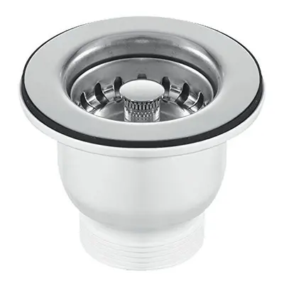 Mcalpine 85mm Chrome Belfast Sink Basket Strainer Waste Kit MBSWSS85-90