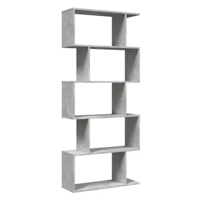 (concrete grey, x x cm) vidaXL Room Divider Bookcase 6-Tier Shelf Bookshelf Engineered Wood