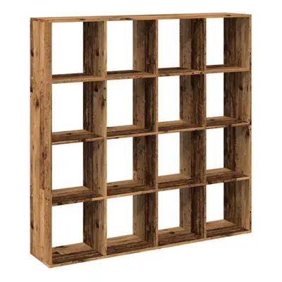 (old wood, 137.5 x x 137.5 cm) vidaXL Room Divider Bookcase Book Rack Bookshelf Engineered Wood