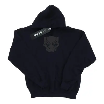 Marvel Mens Black Panther Black On Black Hoodie