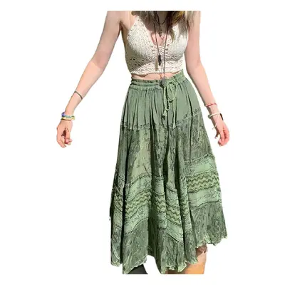 MS SHEA MAY Grunge Fairycore Clothes Alt Aesthetic Peasant Skirt 90s E