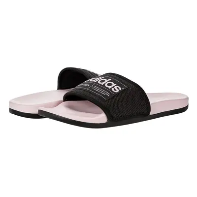 adidas Unisex Adilette Comfort Slide Sandal Core Black/Clear Pink/Cor