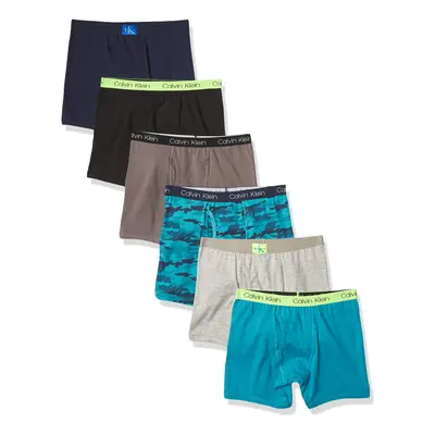 Calvin Klein Boys' Underwear Cotton Boxer Brief Pack Castlerock Gr