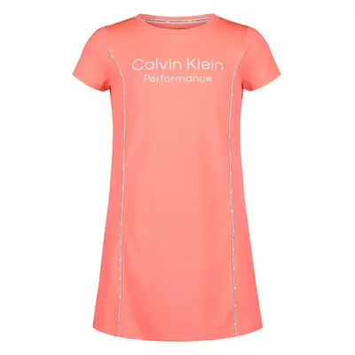 Calvin Klein Girls' Performance Dress Pull-On Style with Crew-Neck Ne