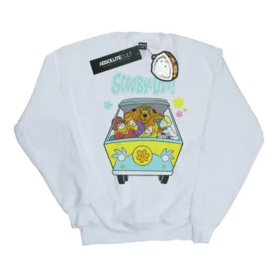 (4XL, White) Scooby Doo Mens Mystery Machine Group Sweatshirt