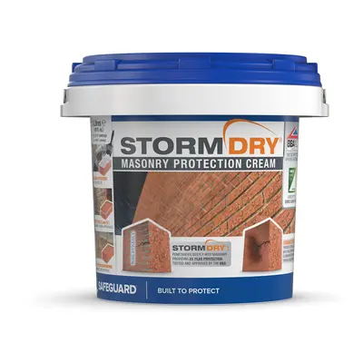 (3L) Stormdry Masonry Waterproofing Cream 25-Year BBA Approved Exterior Brick, Stone, Concrete, 