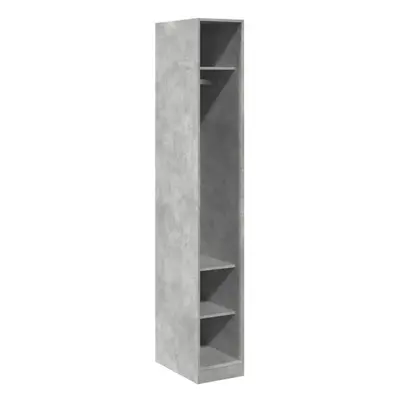 (concrete grey) vidaXL Wardrobe Clothing Storage Hanger Clothes Cabinet Closet Engineered Wood