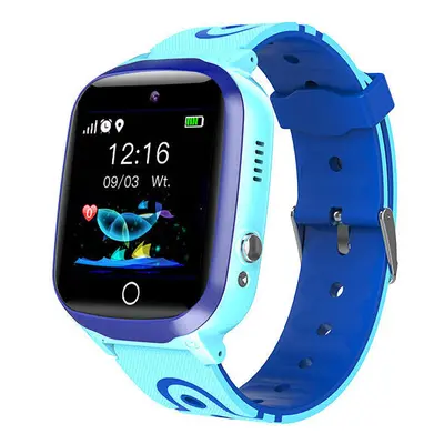 (Blue) 1.44 inch 2.5D IPS Touch Screen GPS LBS WIFI Location Tracking Two-Way Call SOS Camera IP