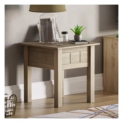 Panama Side Table Lamp End Nightstand Bedroom Wood