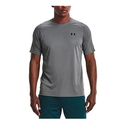 Under Armour Mens UA Tech T-Shirt (Pitch grayBlack Small)