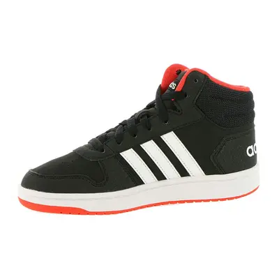 adidas unisex child Hoops Mid 2.0 Basketball Shoe Black/White/Red