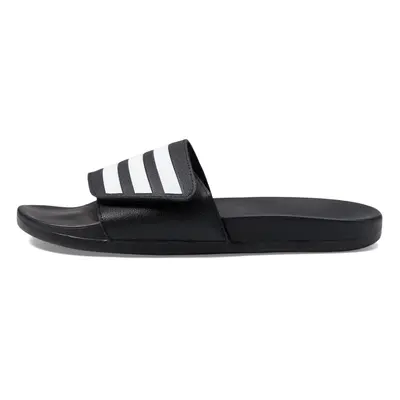 adidas Unisex Adilette Comfort Adjustable Slides Sandal Black/White/B