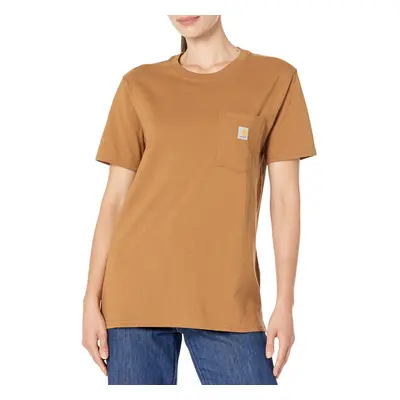 Carhartt Women's Loose Fit Heavyweight Short-Sleeve Pocket T-Shirt Br