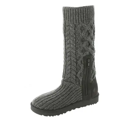 UGG Women's Classic Cardi Cabled Knit Boot Grey