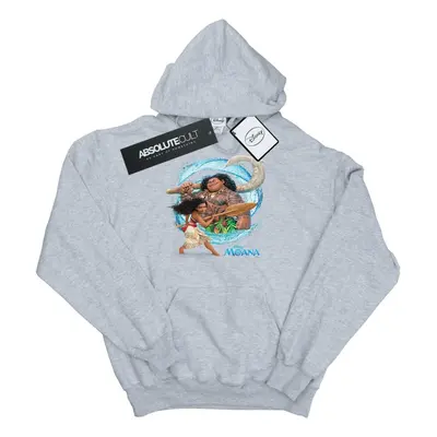 (12-13 Years, Sports Grey) Disney Boys Moana And Maui Wave Hoodie