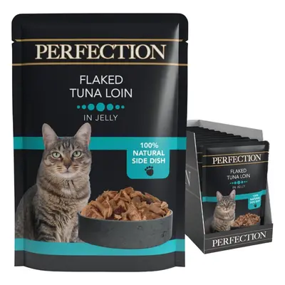 (Tuna) HiLife Perfection Adult Wet Cat Food, Flaked Chicken Breast in Jelly, Grain Free & Made W