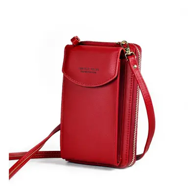 (Red) PU Luxury Handbags Womens Bags for Woman Ladies Hand Bags Women's Crossbody Bags Purse Clu