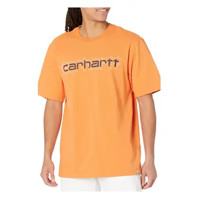 carhartt Mens Big & Tall Loose Fit Heavyweight Short-Sleeve Logo graph