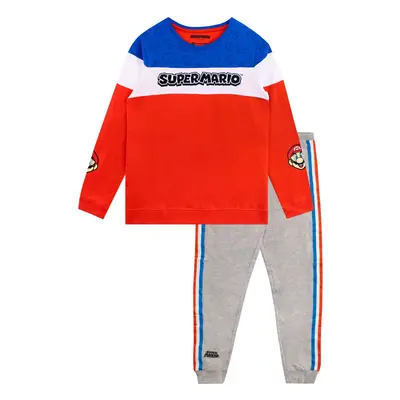 SUPER MARIO Boys gaming Sweatshirt and Joggers Set Piece Outfit Set