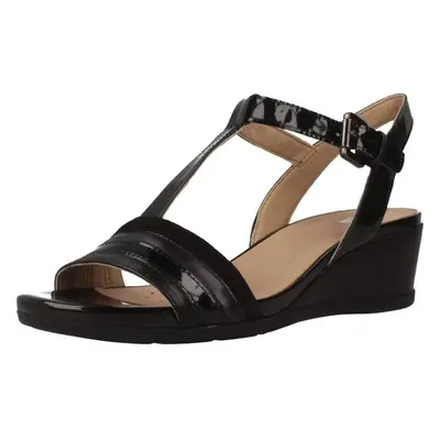 Geox Women's D MARYKARMEN C Open Toe Sandals Black (Black C9999) U