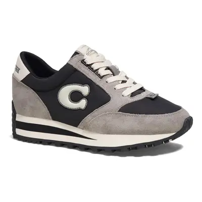 COACH Women's Non Tech Athletic Runner Sneaker Color Black/Chalk Siz