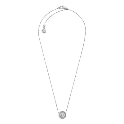 Michael Kors Stainless Steel and Pav? Crystal Pendant Necklace for Wom