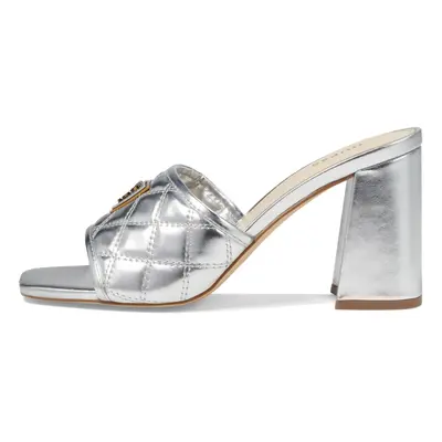 Guess Women's GELINA Heeled Sandal Silver 9.5