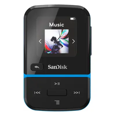 SanDisk 32GB Clip Sport Go Wearable MP3 Player (Blue)