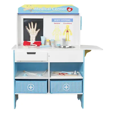 Kids Wooden Medical Role Play Set Hospital Doctor Station Kids Toys